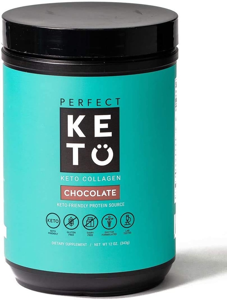 Parfaite poudre de protéines de collagène de kéto avec huile MCT - gazéifié, GF, Multi supplément, le meilleur pour les régimes kétogéniques, utiliser comme crème de kéto, dans le café et Shakes pour les femmes et les hommes