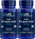 Life Extension Super R-Lipoic Acid 240 mg, 60 vegetarische Kapseln (Pack von 2)