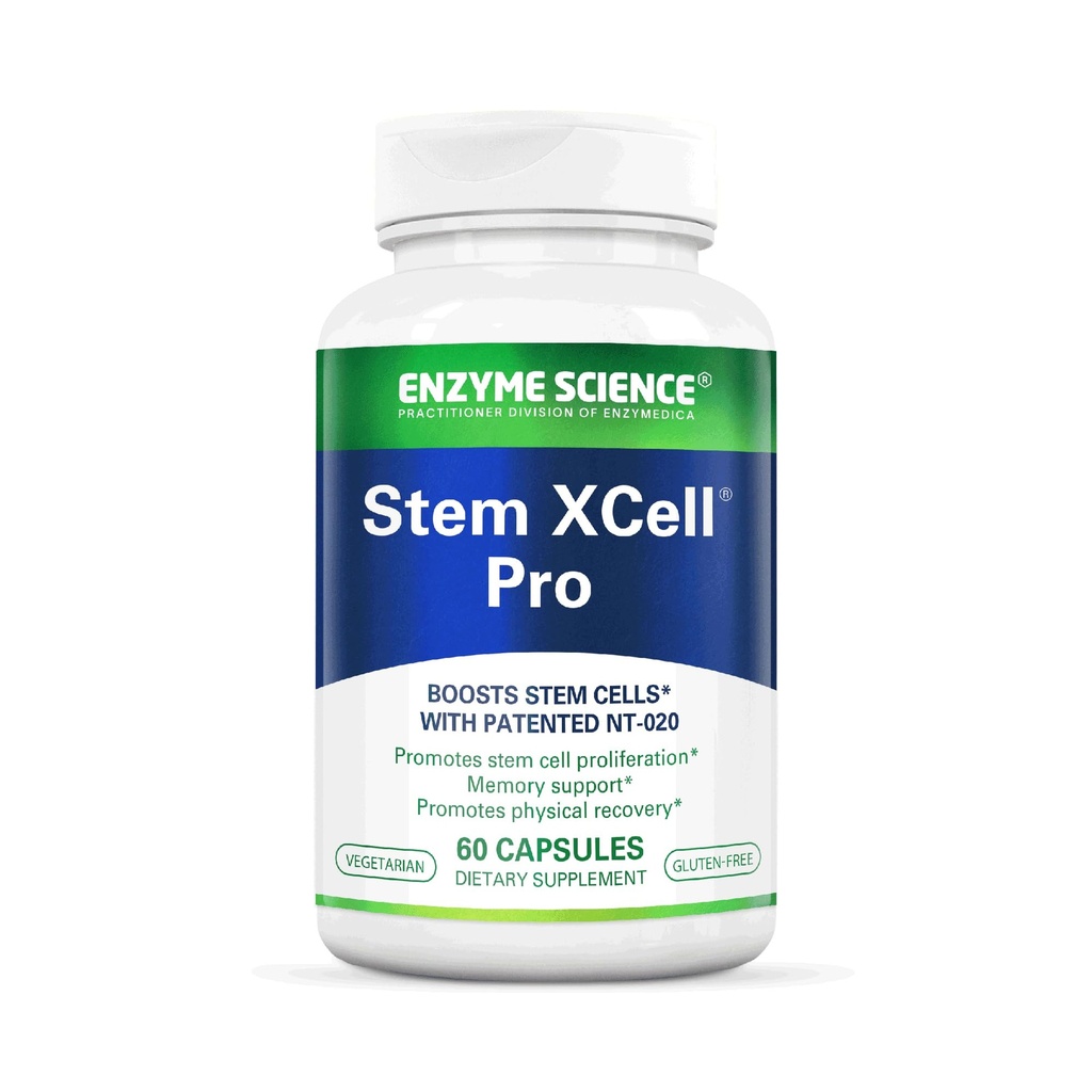 Enzyme Science, Stem XCell Pro, Soutien antioxydant pour la santé cellulaire et immunitaire, Supplément de santé cellulaire, 60 capsules