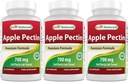 Meilleurs naturels Pectine de pomme 700 mg - Fibre alimentaire - Soutien intestinal - 120 Capsules (120 Nombre (paquet de 3))