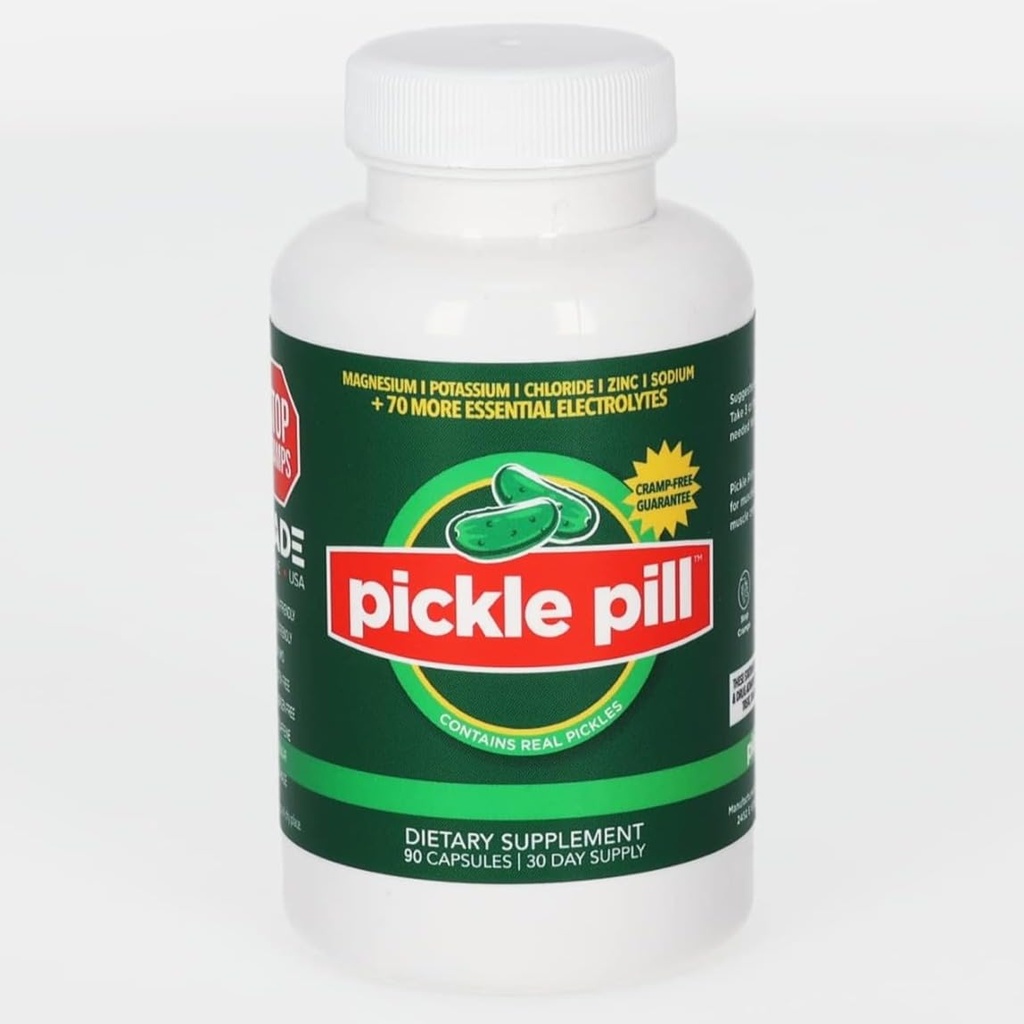 Cramp Defense, Rapid Muscle Recovery, Leg Cramps, No Pickle Juice Geschmack Kapseln, Elektrolyt Hydration Pulver, Muskelrelaxer mit Vitaminen Magnesium, Kalium, Vitamin D3, 90 Tabletten