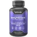 Naturalis Evening Primrose Oil (1300mg) | 100% Natürlich aus Neuseeland | Non-GMO, Soy & Glutenfrei, Zero Filler | 120 Softgels