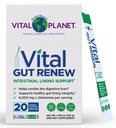Vital Planet - Vital Gut Renew Poudre Supplément pour la réparation de Gut avec L-Glutamine, Marshmallow et Ginger Root, DGL Racine de réglisse et Aloe Vera biologique, L Glutamine 6000mg, 20 packs de service unique