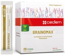 Schweiz BRAINOMAX 20 Powder Sticks, Brain Booster Supplement, Cherry-Vanilla Flavor mit Citicoline, N-Acetyl-L-Carnitin, Nootropic Brain Ergänzungen für Gedächtnis und Fokus, kognitive Unterstützung