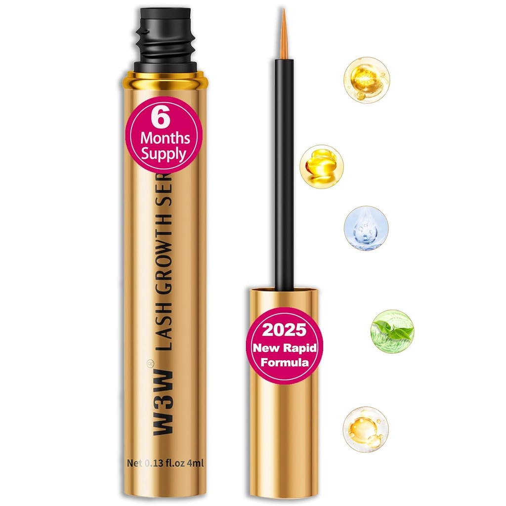 Lash Serum, 2025 Aufgerüstet, schnelles Wimpernwachstum Serum für Stärkere,Gesunde Lashes, Eyebrow Growth Serum,Natürliche Zutaten (Upgraded Lash Surem)