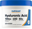 Nutricost Hyaluronsäure Pulver 50 Gramm - Wasserlöslich, Feinpulver, Glutenfrei, Non-GMO