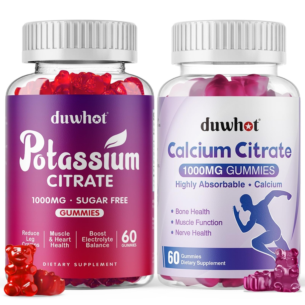 Kalium Citrate 1000mg Gummie Calcium Citrate 1000mg Gummie,Unterstützung Leg Cramp, Knochen & Muskel Gesundheit