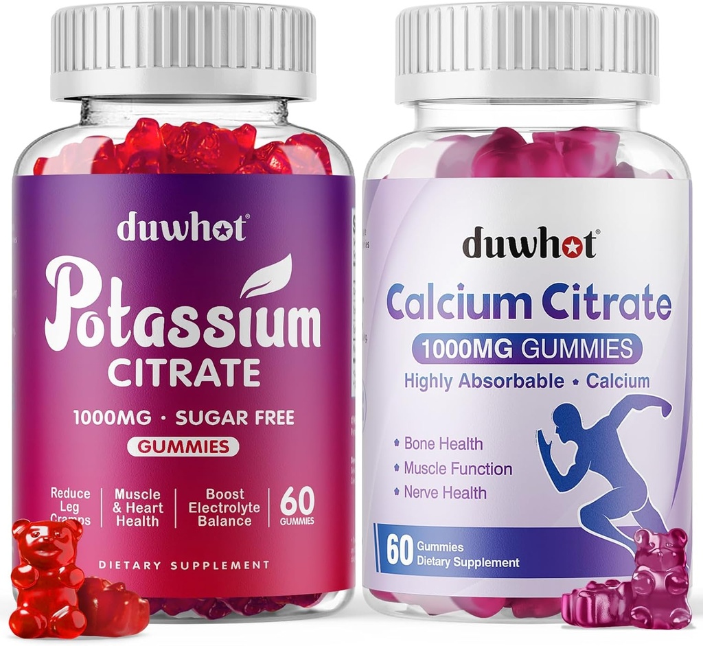 Kalium Citrate 1000mg Gummie Calcium Citrate 1000mg Gummie,Unterstützung Leg Cramp, Knochen & Muskel Gesundheit