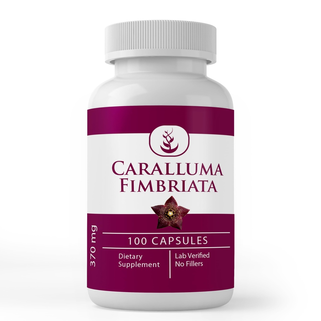 PURE ORIGINAL INGREDIENTS Caralluma Fimbriata, (100 Kapseln) Immer rein, keine Zusatzstoffe oder Füllstoffe, Lab Verifiziert