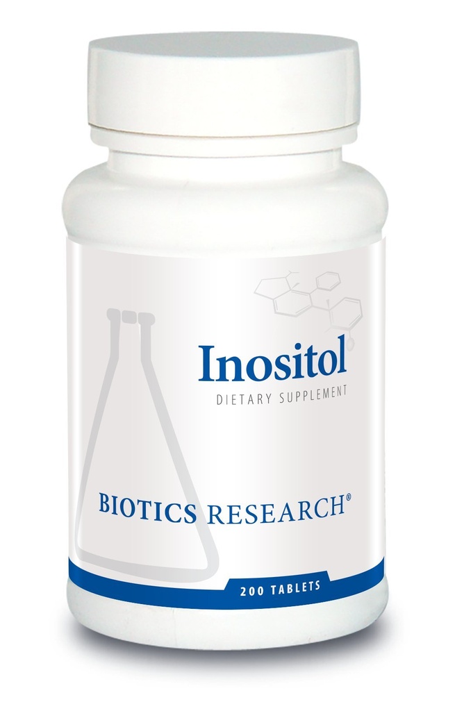 Recherche en biotique Inositol sans maïs, soutien métabolique, santé du cerveau, nootropie, sommeil reposé, soutien de l'humeur, équilibre hormonal, santé féminine, 200 comprimés
