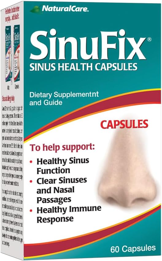 NaturalCare SinuFix Kapseln, fördert gesunde Sinus-Funktion, 60 Zähler