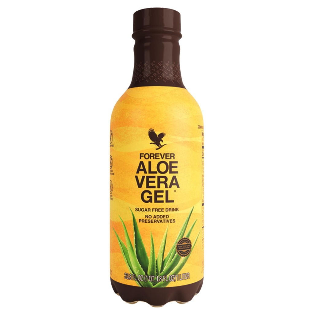 Forever Living - Aloe Vera Gel, Pure Inner Leaf Juice, 99.7% Aloe Content, Konservierungsfrei, 33.8 fl oz