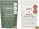 SHII volle Immunität Unterstützung AHCC Mushroom Supplement Hilfe Fokus, Vegan, Gluten-frei, Zuckerfrei, Vitamin D3, Vitamin C und Zink