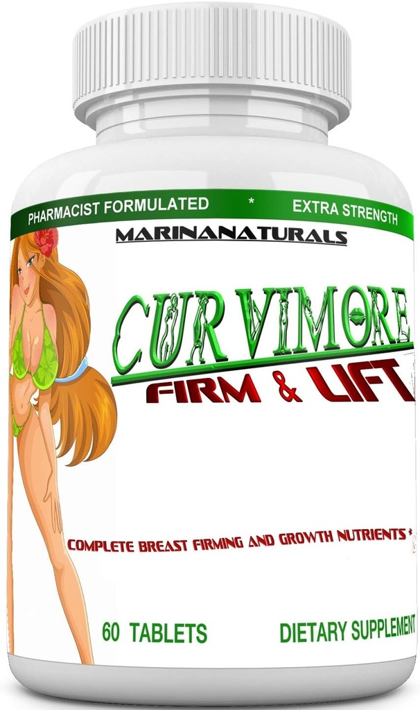 CURVIMORE FERM ET LIFT Breast raffermissant, liftant et resserrant la peau – Profitez des seins plus pleins, plus fermes et plus gros. 60 comprimés.