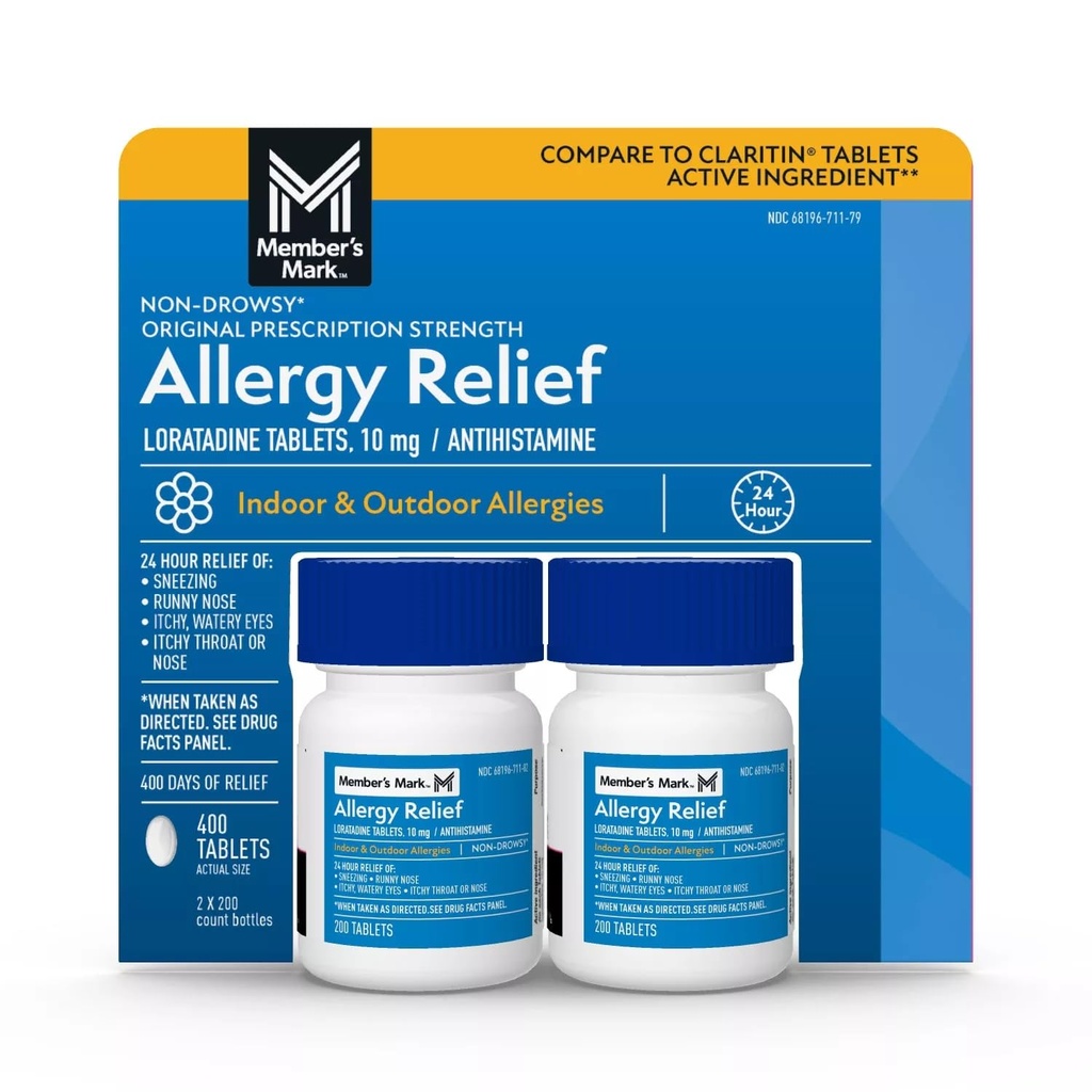 Mark Allergie Loratadine 10mg Antihistamin (Compare to Claritin),Tablet, 400-Count