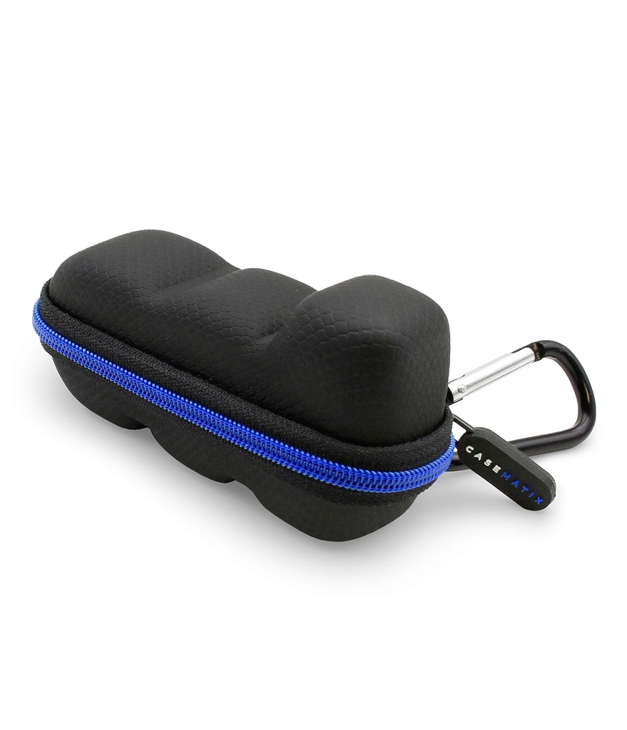 CASEMATIX Asthma Inhaler Travel Case mit Lanyard und Clip-on Schlüsselanhänger Carabiner, Inhaler Holder Case Only, Schwarz