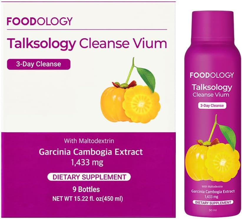 FOODOLOGY Talksology Cleanse Vium (3 Tage) - Garcinia Cambogia Schüsse mit Vitamin