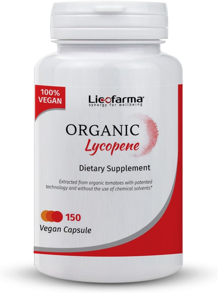 Bio Lycopin | Antioxidans Natürliche Ergänzung | mit Bio Lycopin aus Tomaten | 150 Kapsel Pack