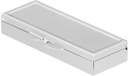 Healifty Box Pill Storage Case Medicizer Weekly Stainless Steel 7 Day Pill Case Daily Pill Organizer Pill Storage Container Medizin Organizer Blush Travel Square