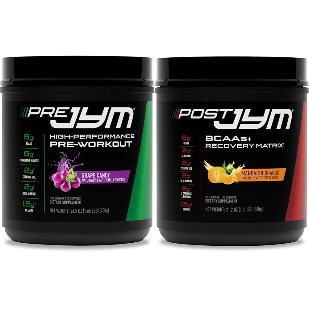 Pre JYM Candy pré-entraînement Poudre et post-entraînement JYM Matrix actif Suppléments post-entraînement, 30 portions