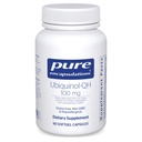 Encapsulations pures Ubiquinol-QH - 100 mg CoQ10 - Soutient le métabolisme énergétique et la santé cardiaque* - Supplément Coenzyme Antioxydants - Non-OGM - 60 Capsules Softgel