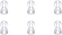 (6pcs/lot)Hearing Aid Ohr Tipps Silikon Ohrstöpsel Domes für BTE,ITE und Taschen Hörgeräte Ohrstöpsel (Small φ8mm)