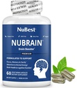 NuBrain Booster - Brain Supplement für Brain Booster, Memory, Focus & Clarity Support mit St. John’s Wort, Ginkgo Biloba, Bacopa & More - 60 Vegan Capsules | 1 Monat Versorgung