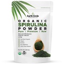 Spiruline poudre, casher, cru et non irradié. Protéines végétales pures. Super-aliments pour l'énergie premium.