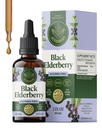 HERBAMAMA Black Elderberry Drops - Vegan Elderberry Liquid Extract for Immune Support - Non-GMO, Alcohol & Sugar-Free Immunity Supplement, 21-Day Supply