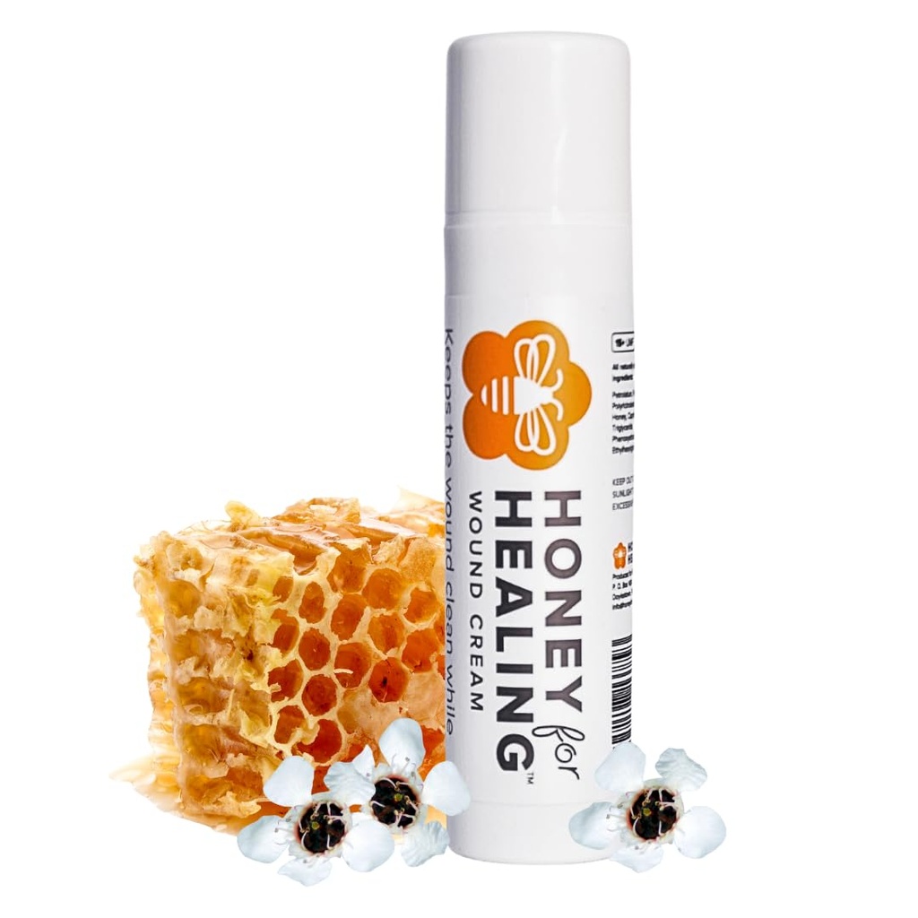 Crème au miel de Manuka avec UMF 15+, formule rapide d'absorption, non-sticky pour les coupes, brûlures, éraflures, blessures mineures – 1,75oz / 50 g