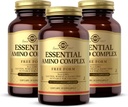 Solgar Essential Amino Complex, 90 Vegetable Capsules (Pack of 3) - Freie Form Essential Amino Acids - Non-GMO, Vegan, Glutenfrei, Dairy Free, Kosher - 270 Total Servings