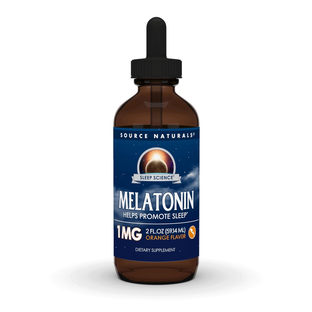 Quelle Naturals Melatonin* - 1 mg, 2 flüssige oz
