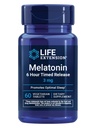 Life Extension Melatonin 6 Hour Timed Release, 3 mg, Extended-Release Formel für optimalen Schlaf-Unterstützung, Gesunde circadian Rhythmen, Cellular Defense, Gluten-Free, Non-GMO, Vegetarisch, 60 Tabletten