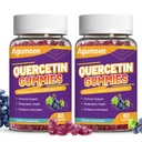 2 Pack Quercetin Gummies, 1000mg Quercetin mit Bromelain Zinkerbeere, Immun- & Antioxidant-Unterstützung, Vegan-Gummi für Erwachsene & Kinder, 120 Count
