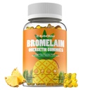 Liposomale Bromelain mit Quercetin-Gummien, 1000mg Bromelain-Ergänzung für Damen und Herren, mit Probiotika, Verdauungsenzyme für Gut, Verdauungs- und Immununterstützung, Sugar Free, Ananas-Flamvor, 60 Count