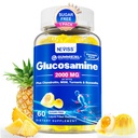 Sugar Free Glucosamine Chondroitin MSM Gummies - Max Strength Mobility Supplement für Damen und Herren w/ Glucosamine Sulfate 2000mg, Boswellia, Curcumin & Hyaluronsäure - Flexibilitätsunterstützung - 60Cts