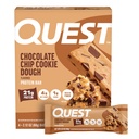 Quest Nutrition Chocolate Chip Cookie Dough Protein Bars, 21g Protein, 4, Net Carbs, 1g Zucker, High Fiber, Glutenfrei, Keto Friendly, 4 Count