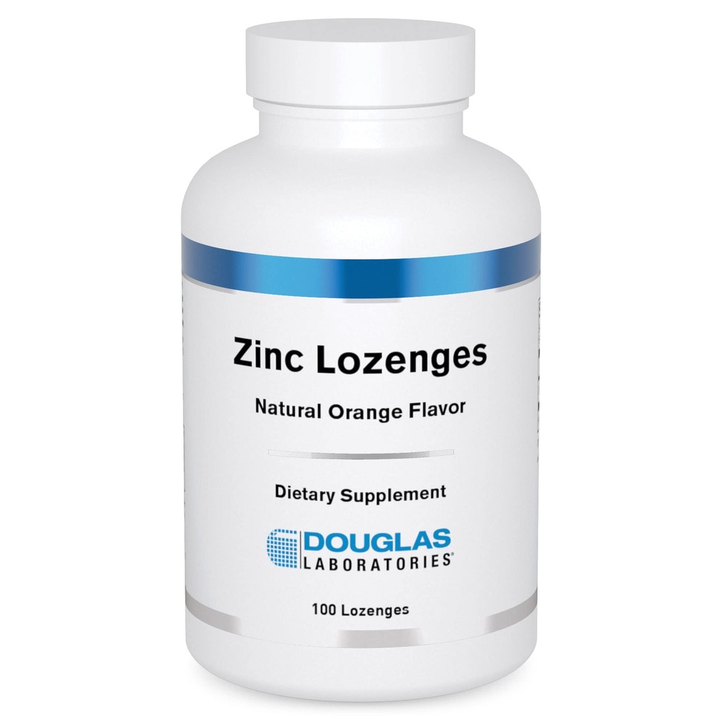 Douglas Laboratories Zink Lozenges | Unterstützung für Immunfunktion* | 100 Lozenges | Natürliche Orange Flavor