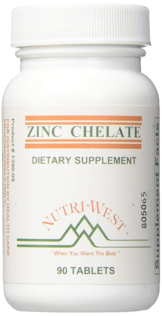NutriWest, Zink Chelat 16 mg 90 Tabletten