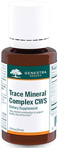 Genestra Brands Trace Mineral Complex CWS= Supporte la fonction thyroïde et aide à protéger contre le stress oxydatif.