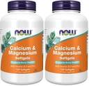 JETZT Nahrungsergänzungsmittel, Calcium & Magnesium mit Vitamin D-3 und Zink, unterstützt Knochengesundheit*, 120 Softgels, (Pack von 2)