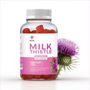 Milchdistel-Ergänzungsgummis – Lebergesundheitsunterstützung, pflanzliches Antioxidans, Zuckerfrei, Vegan, 60 Zähler