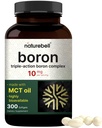 Boron 10mg, 300 Softgels avec de l'huile MCT.
