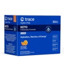 Trace Minerals Hydro Pak Keto - Elektrolyt Replenishment Drink Mix – 1000 mg Kalium Plus 70 unterstützt Energie, Stamina und Hydration – Orange Flavor – 30 Servietten