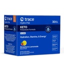 Trace Minerals Hydro Pak Keto - Elektrolyt Replenishment Drink Mix – 1000 mg Kalium Plus 70 unterstützt Energie, Stamina, & Hydration – Erdbeer-Lemonade Flavor – 30 Portionen