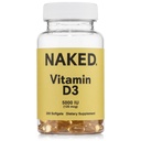 Vitamine NAKED D3 5000 UI – Supplément de vitamine D à haute puissance pour le soutien immunitaire, la force osseuse, la fonction musculaire – 200 softgels de vitamine D