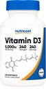 Nutricost Vitamin D3 5.000 IE (125mcg), 240 Softgels - Nicht-GVO und glutenfreies Vitamin D