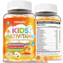 Kinder Multivitamin-Gummien - Vitamine A D3 K2, Methyliertes B-Komplex mit Omega-3, Eisen für Immun- und Entwicklungsunterstützung - Bio-Mischbeeren-Flamvor Multivitamine für Kinder Täglich - Sugar Free & Vegan
