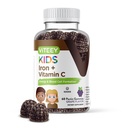 Viteey Iron Gummies für Kinder mit Vitamin C - Unterstützt Energie, Blutzellen-Formulierung, Blut Builder Anemia Kinder Eisen-Ergänzungen - Vegan, Gelatin Free, Glutenfrei - Tasty Kaugummi Flavored