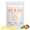 Daiasns Vitamin D3 K2 10000iu unterstützt Muskel- und Hirngesundheit -High-Potency D3 K2 Supplement hilft bei Immun- und Herz-Kreislauf-Unterstützung - 120 Softgels